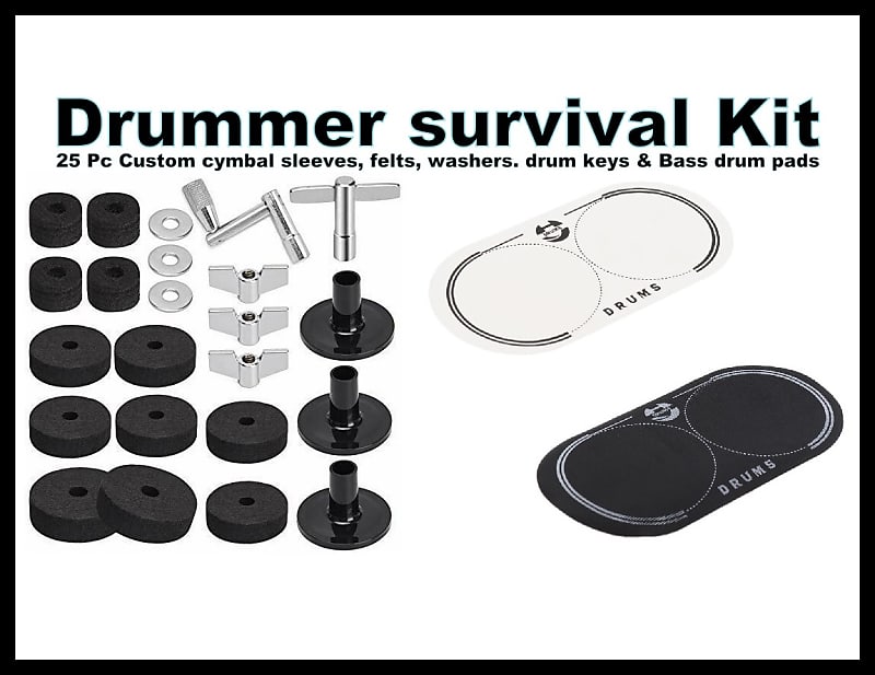 25 Pc Drummer custom survival repair kit Reverb