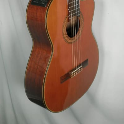 Takamine CD132SC Classical Cutaway Acoustic Electric Guitar with case used Made in Japan image 8