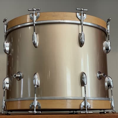 1950's Gretsch 20" Round Badge Bass Drum 14x20 - Copper Mist Lacquer Refinish image 6