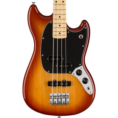 Fender Player Mustang Bass PJ Maple Fingerboard, Sienna Sunburst for sale