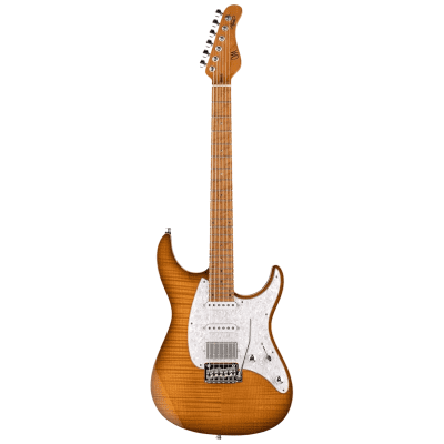 ギター MAYONES Aquila QM 6 Mayones guitars Aquila QM 6 - lagoon burst Str shape