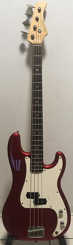 RARE & AMAZING P-BASS COPY MIJ ~ Fernandes P Bass Copy 1980s Made in Japan Candy Apple Red image 1