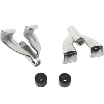 Ludwig P2300RP Classic Bass Drum Claw Hooks, Chrome, 2-Pack image 2
