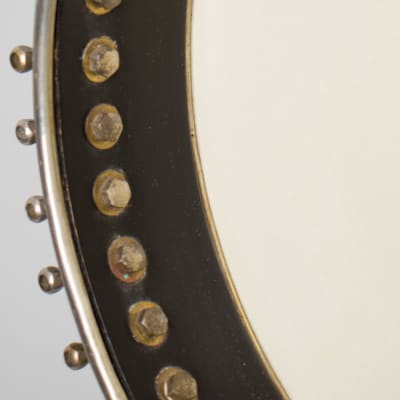 George C. Dobson  Victor Superior 40 bracket 5 String Banjo,  c. 1888, black gig bag case. image 15