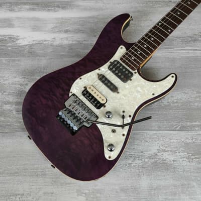 Schecter Proguage EX Series PS-540EX HSH Superstrat (Quilted Purple) |  Reverb