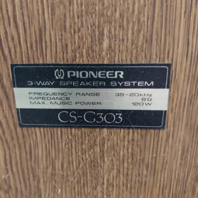 Pioneer CS-G303 Vintage 3-Way Speakers image 4