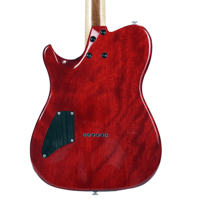 10S X Chords of Orion Limited Semi-Hollow Tele Baritone Electric Guitar Antique Amber Flame Maple image 4