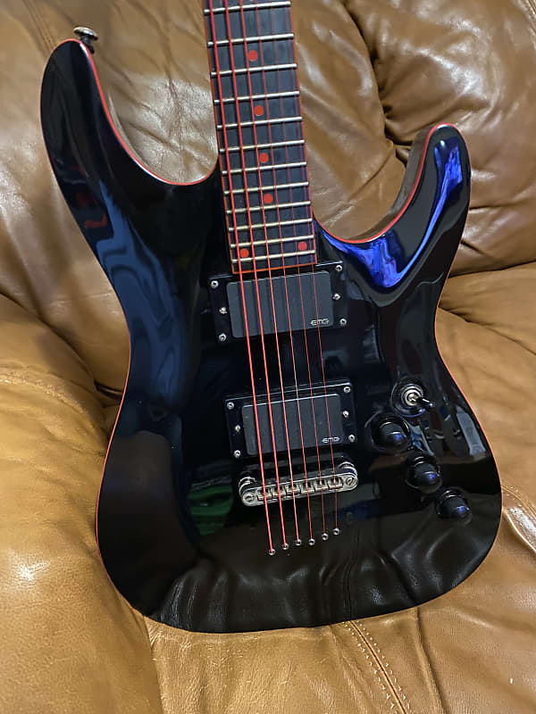 Schecter C-1 She Devil Gloss Black | Reverb