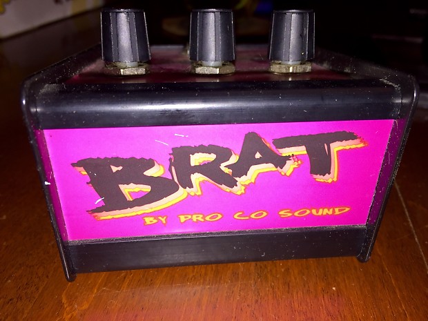 ProCo BRAT distortion/fuzz pedal RARE all original made in USA rat