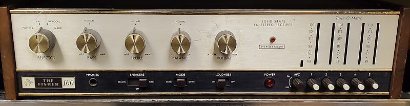 Fisher The Fisher 160 Solid State Fm Stereo Reciever | Reverb