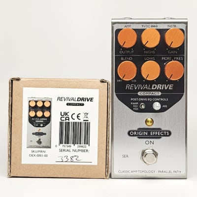 Reverb.com listing, price, conditions, and images for origin-effects-revivaldrive-compact