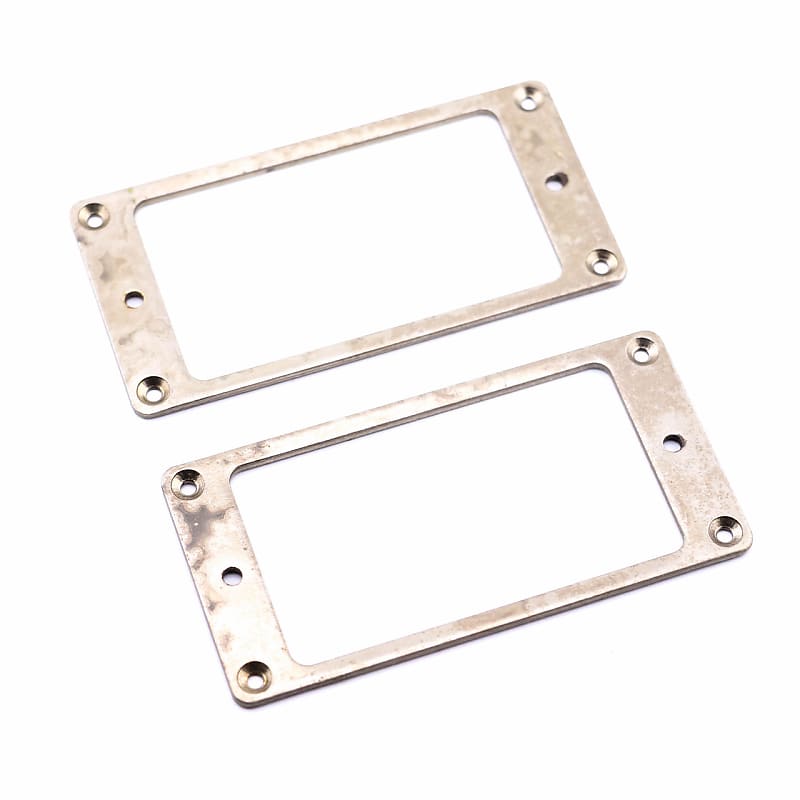 AGP ™ - Aged Chrome Flat Bottom Metal Humbucker Ring Set | Reverb