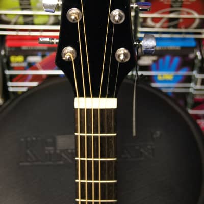 Ashland SD80 (By Crafter) steel acoustic dreadnought guitar in black finish image 4