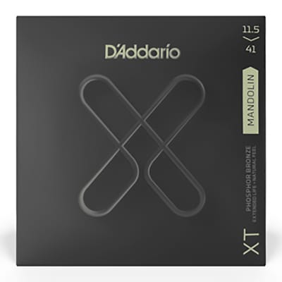 D'Addario XTM11541 XT Series Mandolin Strings, Phosphor Bronze, 11.5-41 image 1