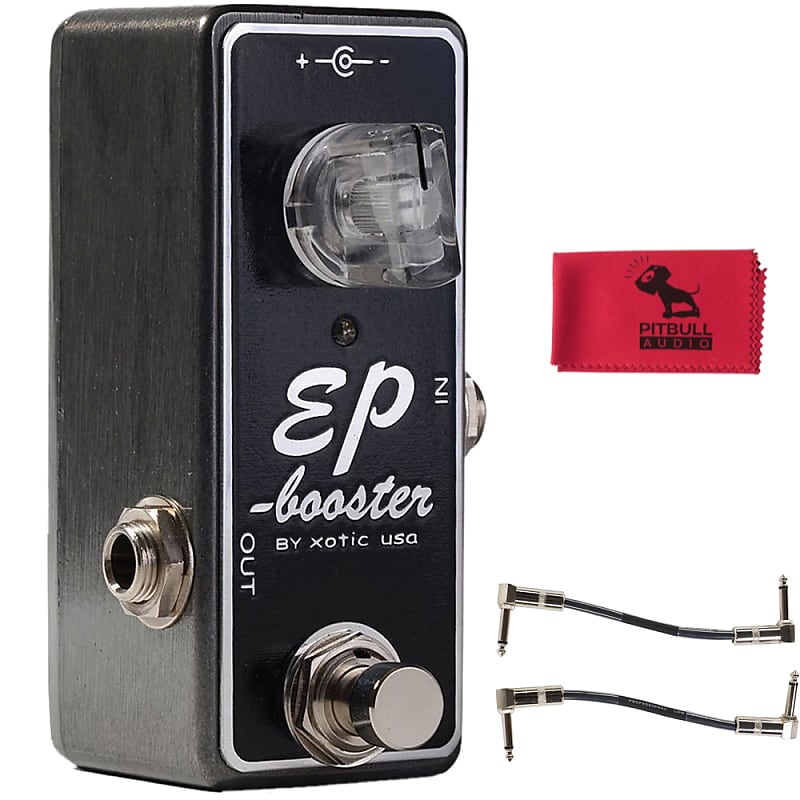Xotic Effects EP Booster Guitar Effect Pedal w/ Patch Cables Reverb