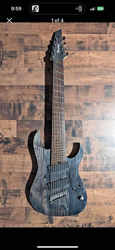 Ibanez RGIF8 Iron Label Fanned Fret | Reverb