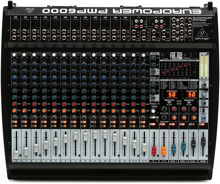 Behringer Europower PMP6000 20-channel 1600W Powered Mixer image 1