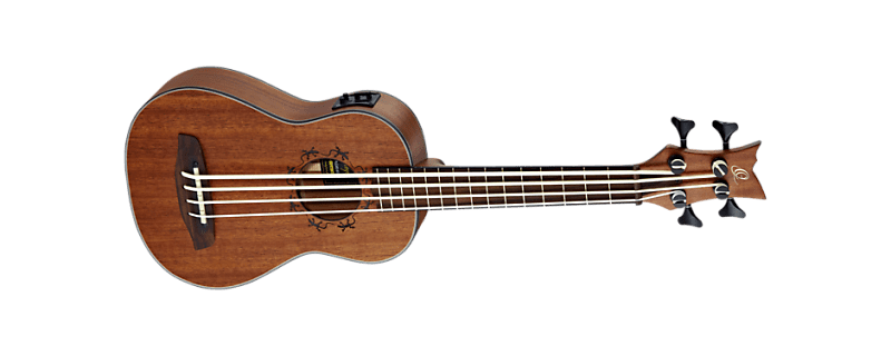 Ortega Lizard Series Lizzy Acoustic Electric Uku Bass Fretted Mahogany image 1