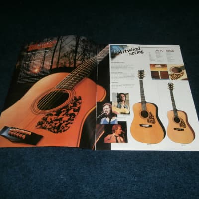 Vintage 1982/1983 Ibanez Acoustic Guitars Catalog! Artwood, Floral, Ragtime! image 2