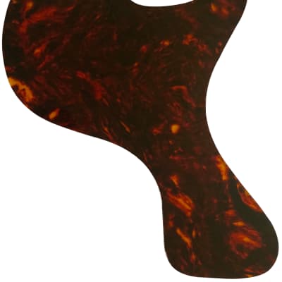 For Gibson Les Paul Junior 1958 DC Guitar Pickguard No screw hole Scratch Plate,1 Ply Brown Tortoise image 1