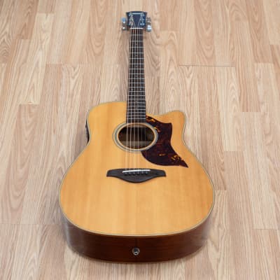 2013 Yamaha A1M Dreadnought Acoustic-Electric with Cutaway in Natural w/ Hard Case (Very Good) *Free Shipping* image 1