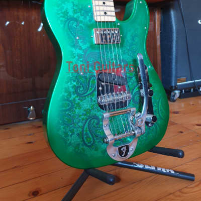 Fender Custom Shop Masterbuilt Dennis Galuszka Green Paisley Tele image 3