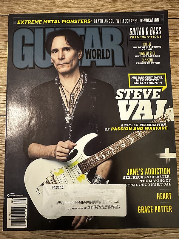 Guitar World Steve Vai Nov 2016 Back Issue with Tab Reverb