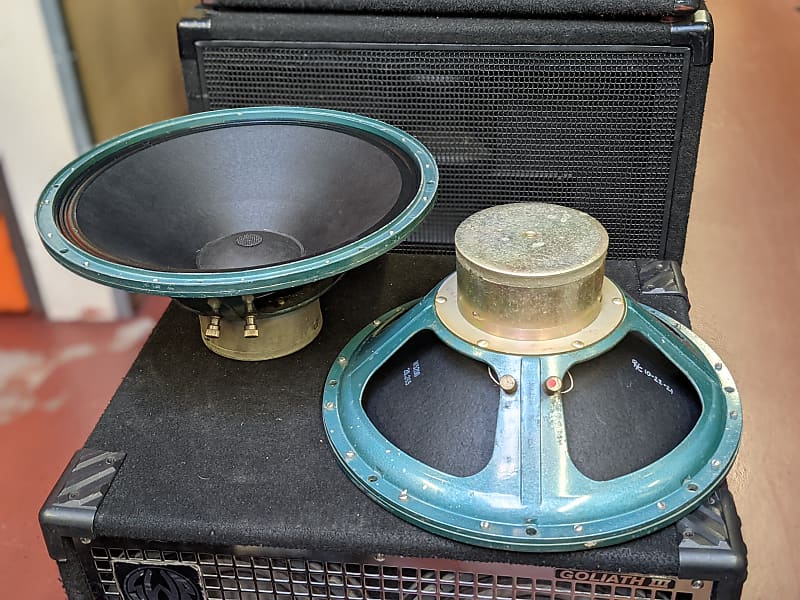Matched Pair! 1950s Altec Lansing 803A 15" Voice Of The Theater Woofers - Very Clean - Sound Great! image 1