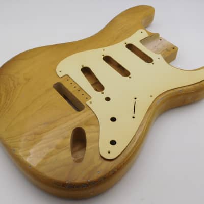 3lbs 12oz BloomDoom Nitro Lacquer Aged Relic Natural S-Style Vintage Custom Guitar Body image 6