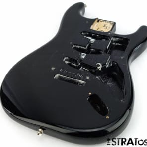 2016 American Fender CLAPTON Strat BODY USA Stratocaster Guitar Parts Black SALE image 2