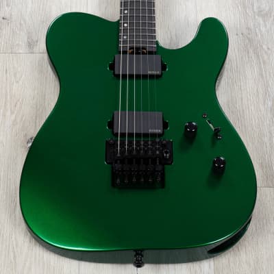 ESP USA TE-II FR Guitar, EMG 81-X / 85-X Pickups, Candy Apple Green Metallic image 2
