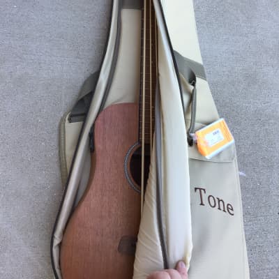 Gold Tone M-Bass Micro 23" Scale Acoustic/Electric Bass Natural with Gigbag image 9