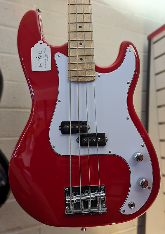Nashville Guitar Works 215RD Electric Bass Guitar - Red image 1