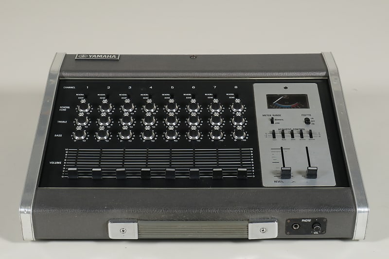 Yamaha PM-200 8-channel vintage mixer with spring reverb (serviced