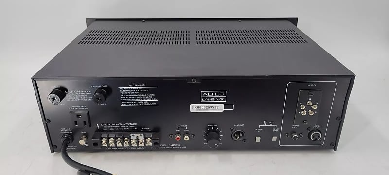 Altec Lansing 75 watt shops Power Amplifier Model 1407A