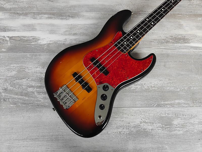 1980's Fernandes Japan RJB-55 '60's Reissue Jazz Bass (Sunburst)