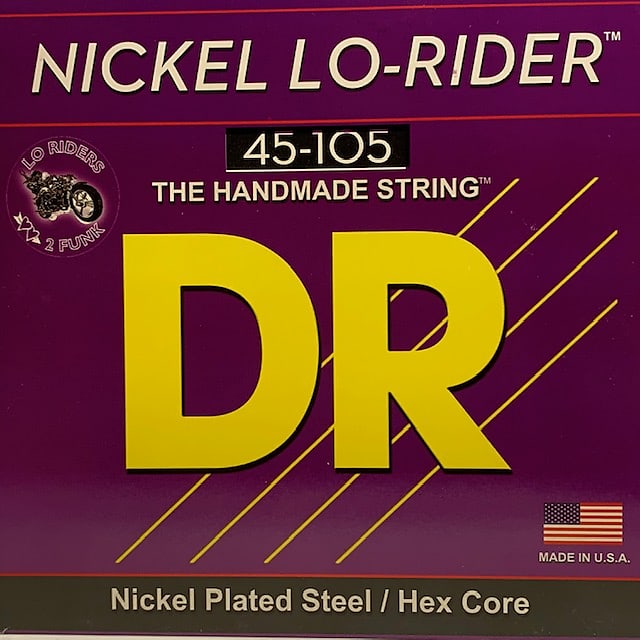 DR Nickel Lo-Rider NMH-45  Medium 45-105 Nickel Plated image 1