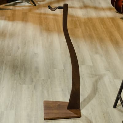 Handcrafted Wooden Guitar Stand, Walnut
