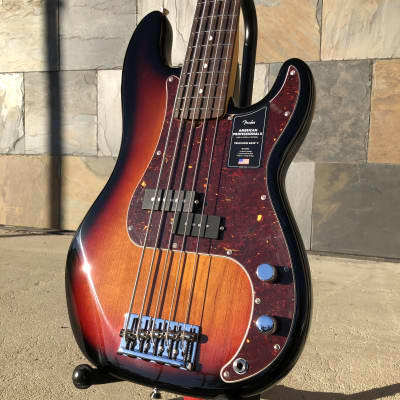 Fender American Professional II P Bass V, 5 String, 3-Tone Sunburst image 9