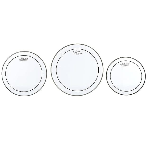 Remo Drumhead Pack: Pinstripe Clear 10" 12" 14" image 1