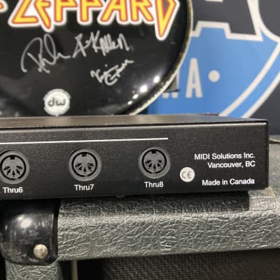 MIDI Solutions Rick Savage's, Def Leppard, T8 8-Output Midi Thru Box (RS #2001) 2000s image 10