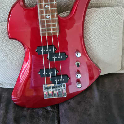 BC Rich Mockingbird 360 JE Bass  2001 - Japanese Edition - Red Metallic image 5
