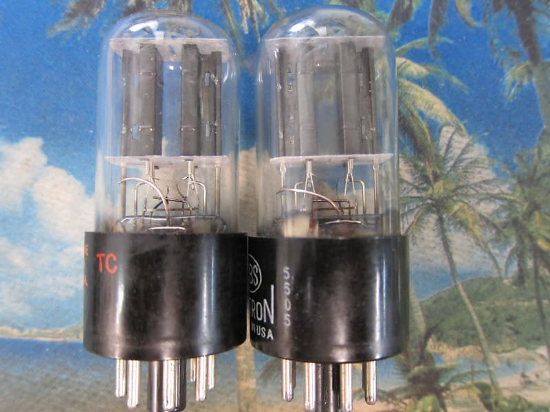 Pr Vintage CBS Hytron 6SN7GT Bad Boy Preamp Driver Tubes, USA | Reverb