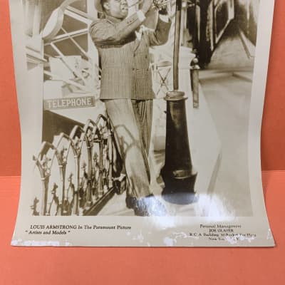 Original Louis Armstrong ‘Artists and Models’ Paramount press photo p 1937 image 2