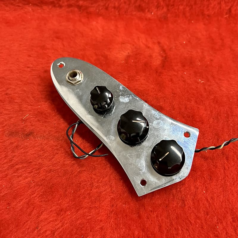 Fender Jazz bass control plate wiring harness 1972 Chrome Reverb