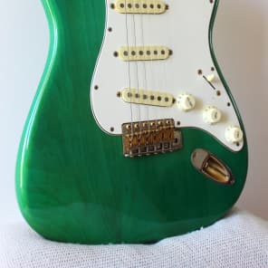 Fender '62 Reissue Stratocaster Transparent Green | Reverb Fender '62 Reissue Stratocaster Transparent Green | Reverb