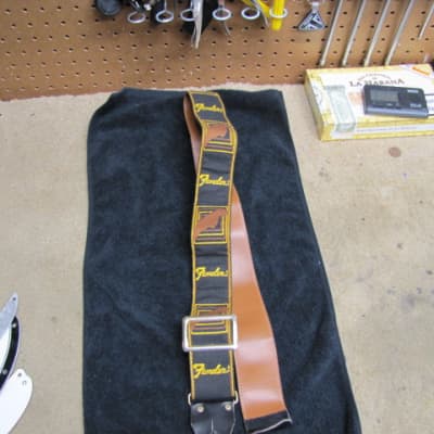 Fender Guitar and Bass Strap 1975 Black image 2