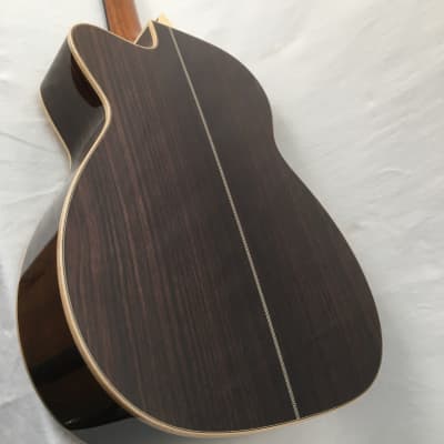 Asturias Solo Herringbone - 000 with cutaway. Handmade acoustic guitar from Japan, doblen case. image 11