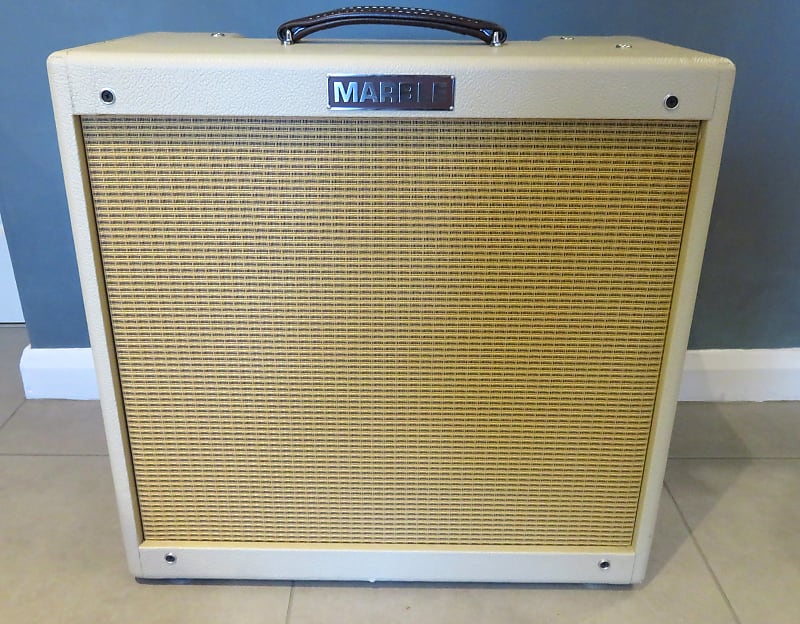 Marble Harpwood Amplifier 2 Years Old In Cream Tolex Great Reverb Uk 6065