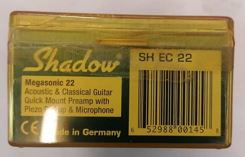 Shadow SH EC 22 Megasonic 22 Preamp Piezo Pickup Black Like | Reverb